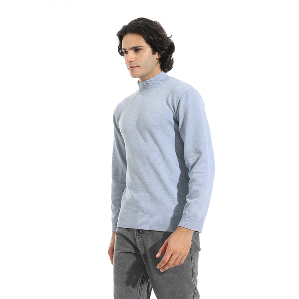 Long_Sleeves_Half_High_Collar_Pullover_-_Light_Grey