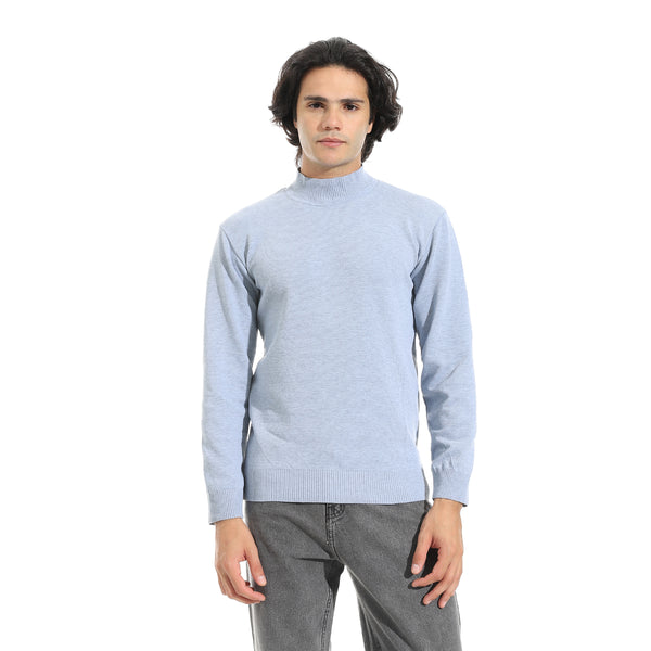 Long_Sleeves_Half_High_Collar_Pullover_-_Light_Grey