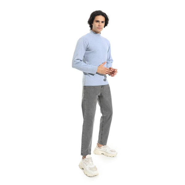 Long_Sleeves_Half_High_Collar_Pullover_-_Light_Grey