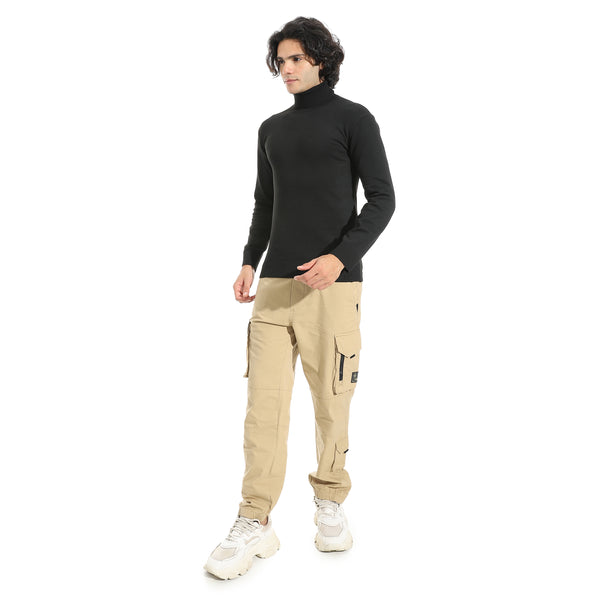 Long_Sleeves_High_Collar_Pullover_-_Black