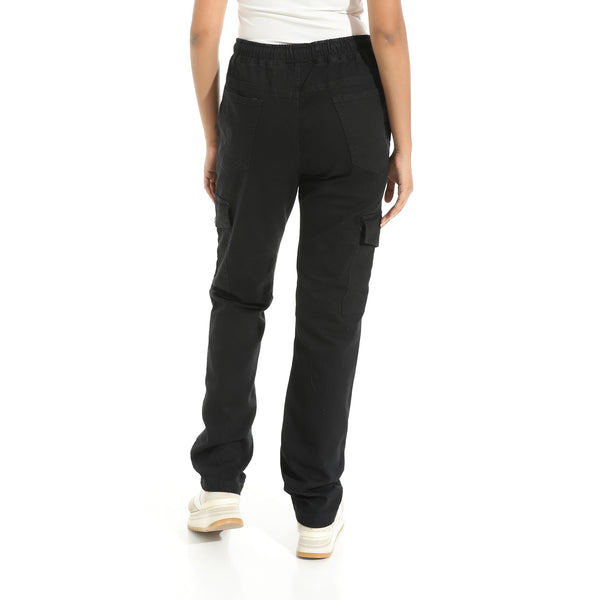 Black_Side_Pockets_with_Elastic_Waist_Jeans_Pants_Black