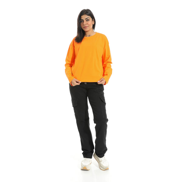 Black_Side_Pockets_with_Elastic_Waist_Jeans_Pants_Black