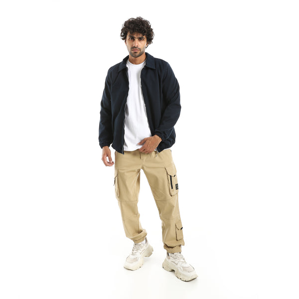 Gabardine_Zipper_Clossure_With_Turned_Down_Collar_Jacket___Navy