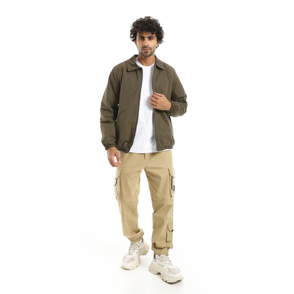 Gabardine_Zipper_Clossure_With_Turned_Down_Collar_Jacket___Olive