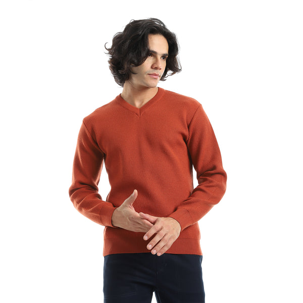 Basic_Everyday_Casual_Wear_V-Neck_Pullover_-_Havan