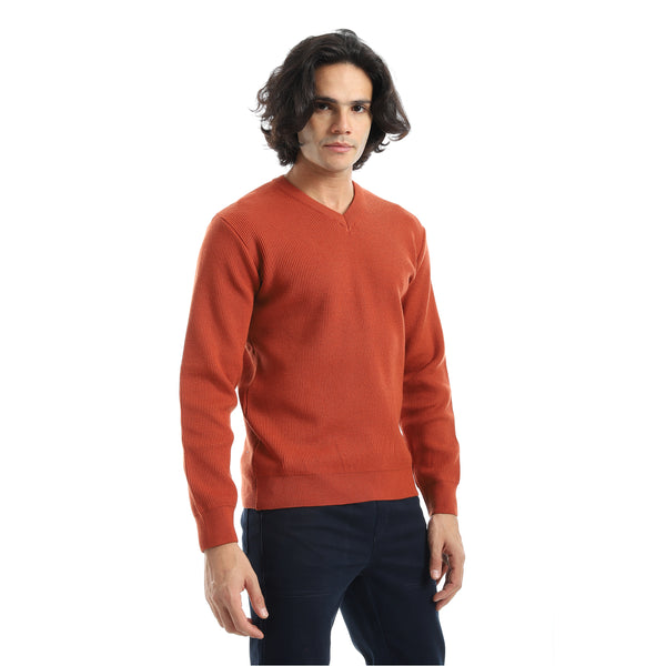 Basic_Everyday_Casual_Wear_V-Neck_Pullover_-_Havan