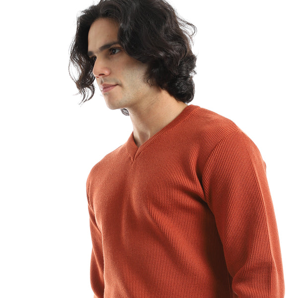 Basic_Everyday_Casual_Wear_V-Neck_Pullover_-_Havan