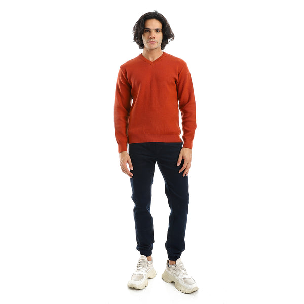 Basic_Everyday_Casual_Wear_V-Neck_Pullover_-_Havan
