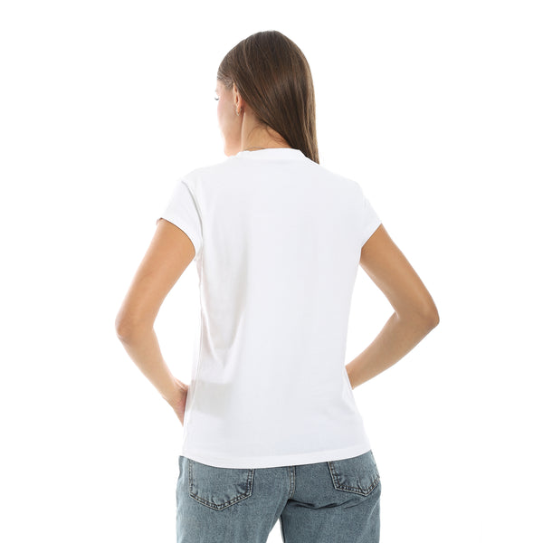 Casual_Plain_Half_Sleeves_Basic_T-Shirt_-_White