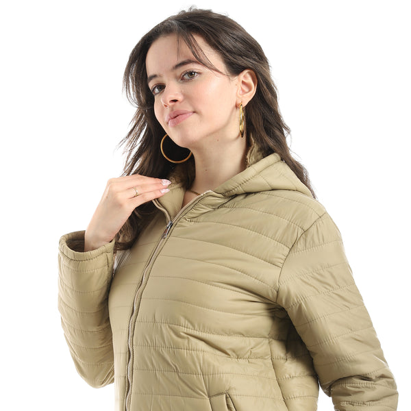 Sided_Pocket_Plain_Hooded_Coat_-_Beige