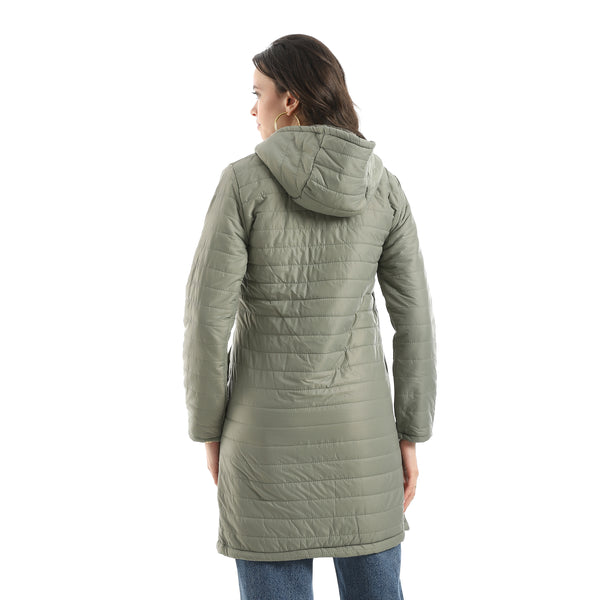 Sided_Pocket_Plain_Hooded_Coat_-_Olive