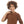 Brown_Velvet_Round_Collar_Long_Sleeves_Plain_Pullover-Brown
