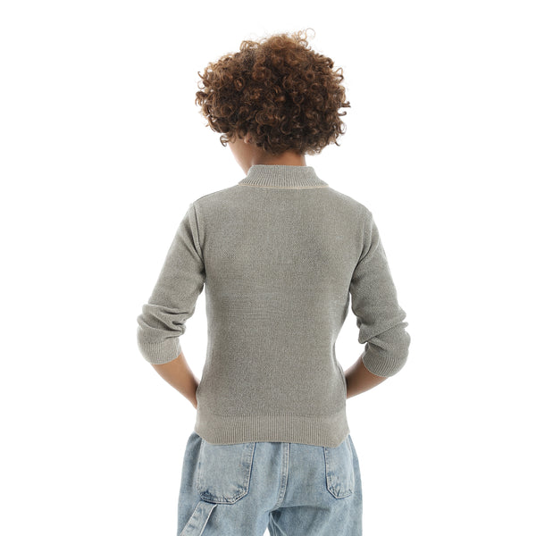 Velvet_Zipper_Closure_High_Collar_Olive_Pullover_Olive