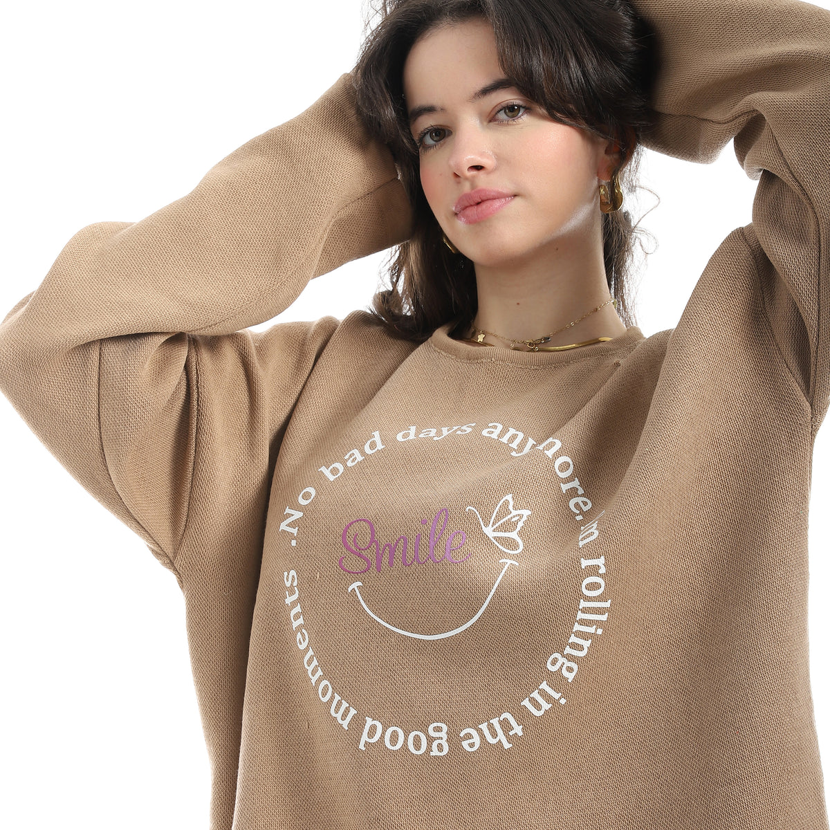 Printed_Round_Collar_Long_Sleeves_Beige_Sweatshirt_Beige