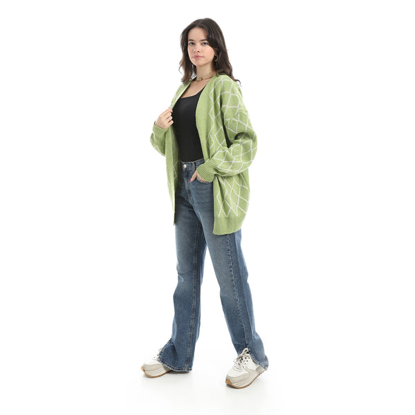 Long_Sleeves_Patterened_Caradign_-_Green_&_White