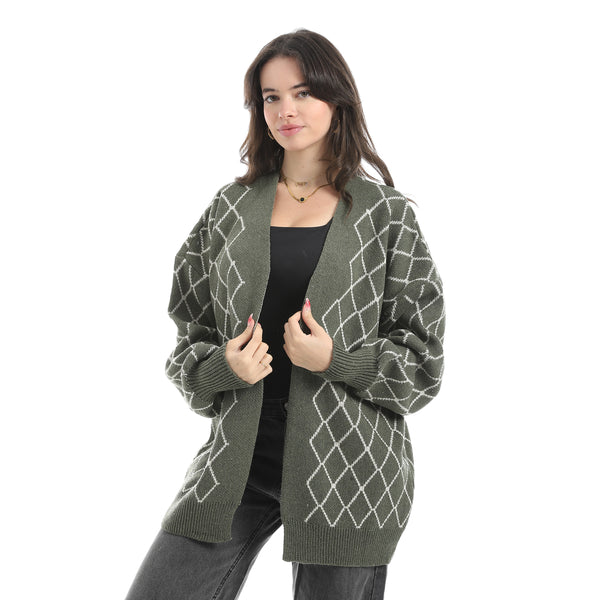 Long_Sleeves_Patterened_Caradign_-_Olive_&_White