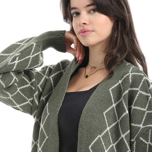 Long_Sleeves_Patterened_Caradign_-_Olive_&_White