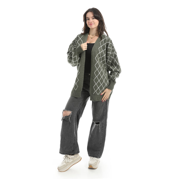 Long_Sleeves_Patterened_Caradign_-_Olive_&_White