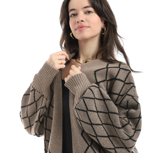 Long_Sleeves_Patterened_Caradign_-_Beige_&_Black