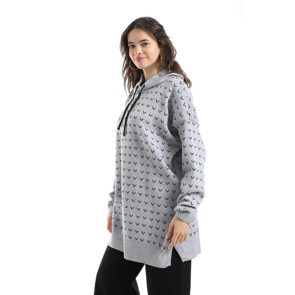 Long_Sleeves_Self_Patterened_Knitted_Pullover_-_Grey