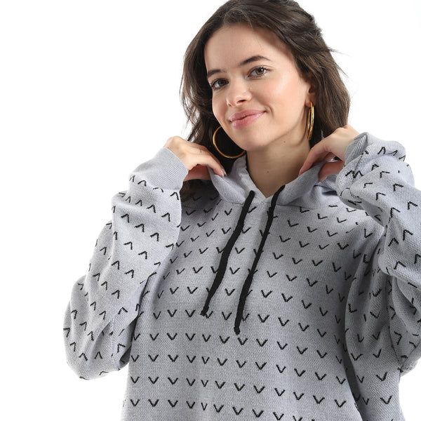 Long_Sleeves_Self_Patterened_Knitted_Pullover_-_Grey