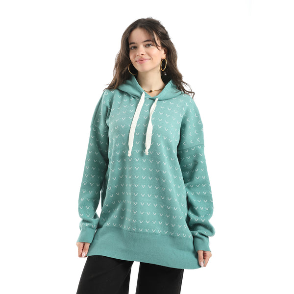 Long_Sleeves_Self_Patterened_Knitted_Pullover_-_Mint
