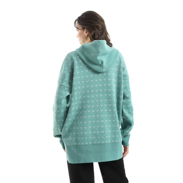 Long_Sleeves_Self_Patterened_Knitted_Pullover_-_Mint