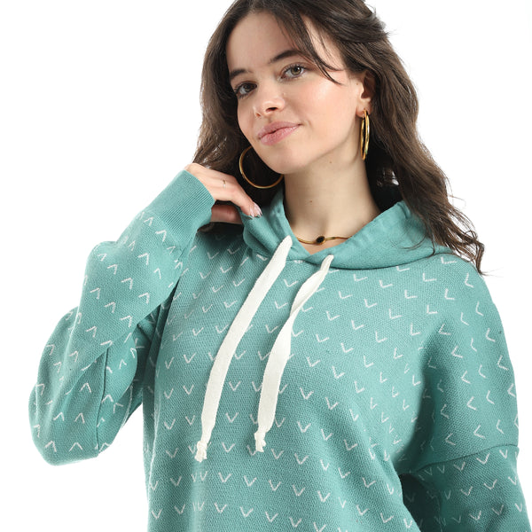 Long_Sleeves_Self_Patterened_Knitted_Pullover_-_Mint