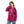 Printed_Round_Collar_Long_Sleeves_Dark_Pink_Sweatshirt_Purple