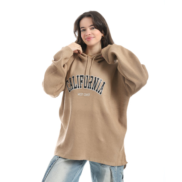Oversize_Printed_Hooded_Collar_Beige_Hoodie_Beige