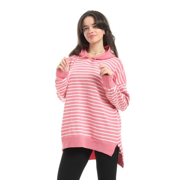 Striped_Hodded_Slip_On_Pullover_-_Kashmir_&_White
