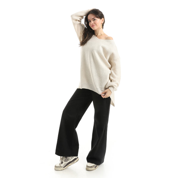 Long_Sleeves_Self_Patterened_Knitted_Pullover___Beige