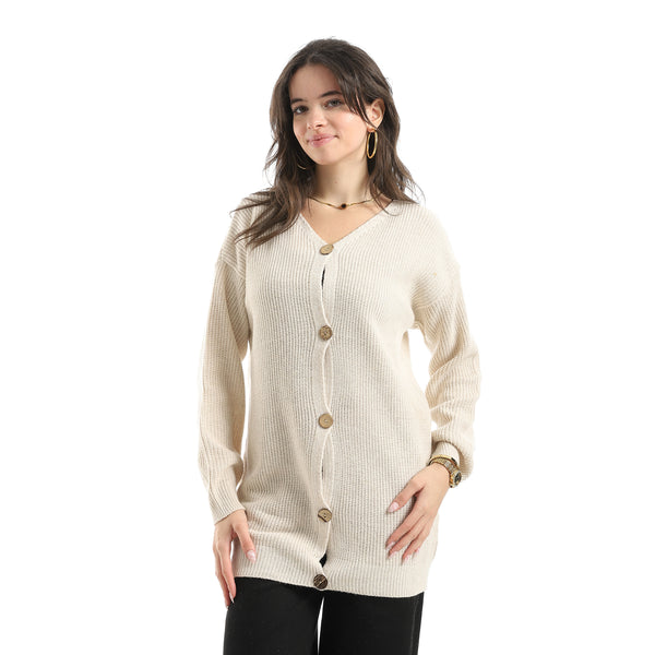 Long_Sleeves_Self_Patterened_Knitted_Pullover_-_Off_White