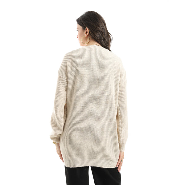 Long_Sleeves_Self_Patterened_Knitted_Pullover_-_Off_White