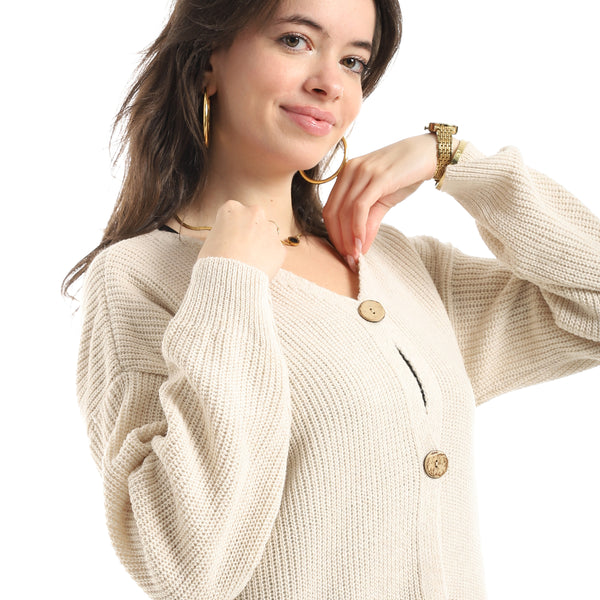 Long_Sleeves_Self_Patterened_Knitted_Pullover_-_Off_White