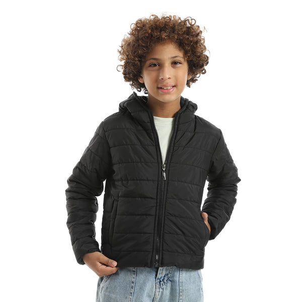 Andoraeg Basic_Pump_Zipper_Closure_Black_Jacket_Black – Andora