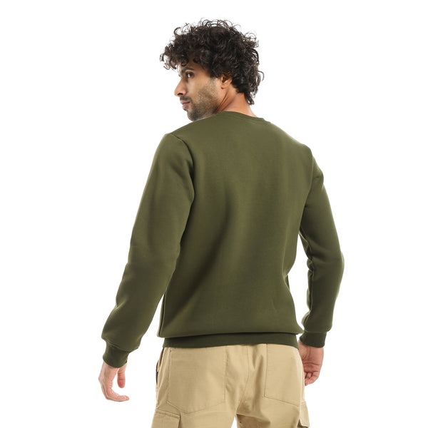 Olive_Printed_Long_Sleeves_Round_Neck_Sweatshirt_Olive