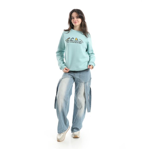 Embrodried_Long_Sleeves_Round_Collar_Sweatshirt_-_Mint_Green