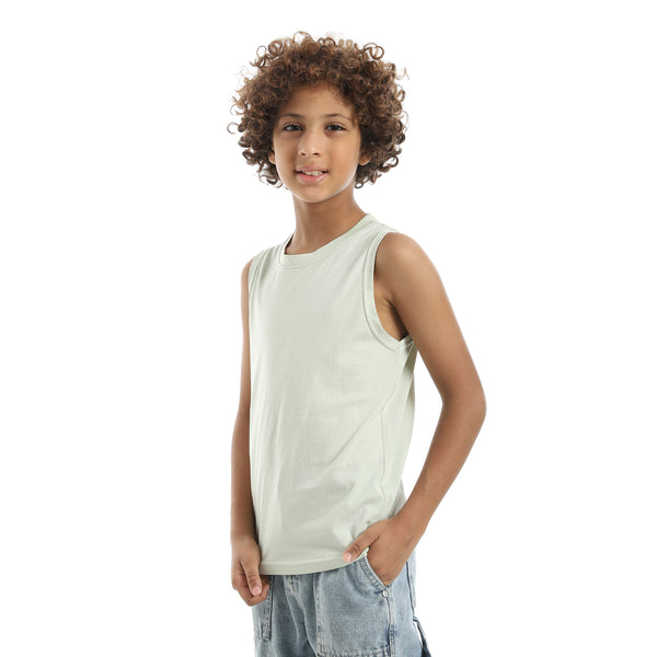 Cut_Sleeves_Light_Green_Tnak_Top_Light_Green