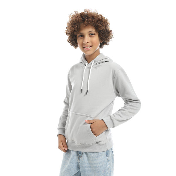 Basic_Grey_Plain_Hooded_With_Drawstrings_Hoodie-Grey