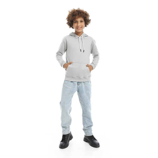 Basic_Grey_Plain_Hooded_With_Drawstrings_Hoodie-Grey