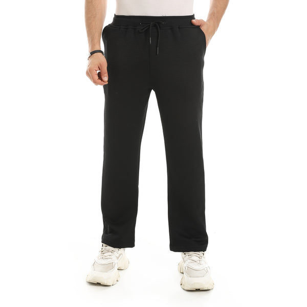 Elastic_Waist_With_Drawstrings_Comfy_Pants_-_Black