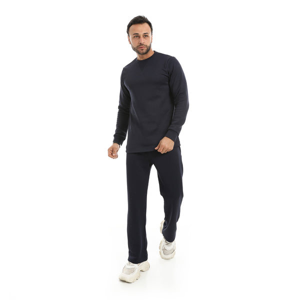 Elastic_Waist_With_Drawstrings_Comfy_Pants_-_Navy