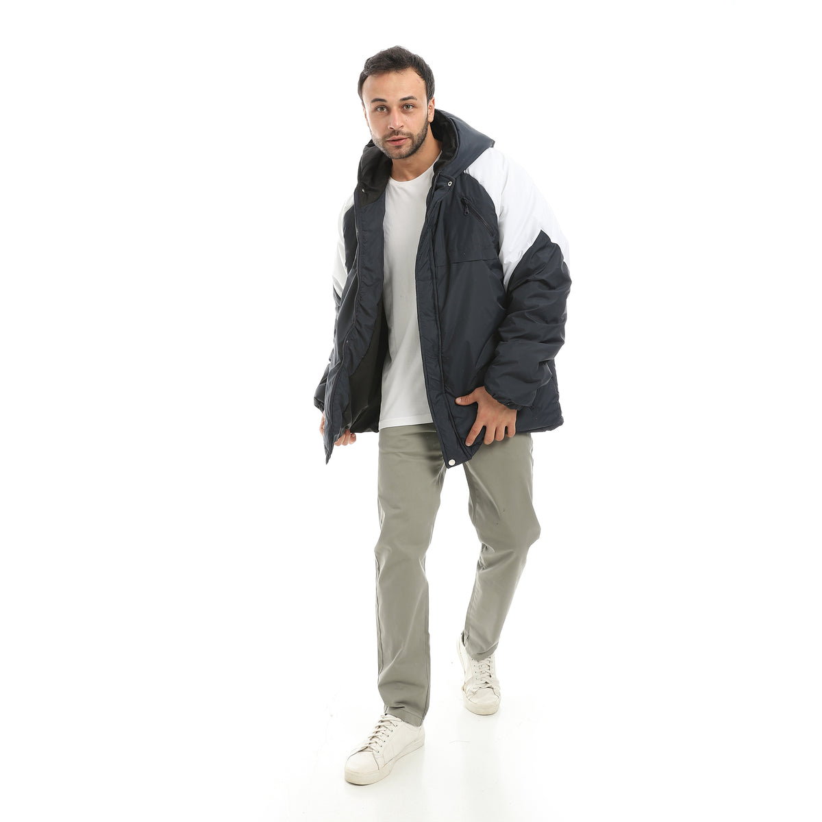 Hooded_Waterproof_Zipper_Closure_Jacket-_Navy_&_White_