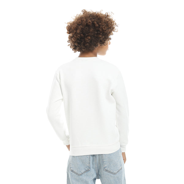 Round_Collar_Fleeced_Self_Patterened_Plain_Pullover_-_White