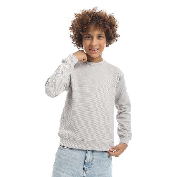 Self_Patterened_Light_Grey_Long_Sleeves_Pullover_Grey