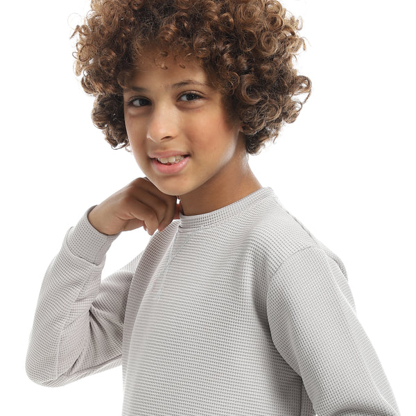Self_Patterened_Light_Grey_Long_Sleeves_Pullover_Grey
