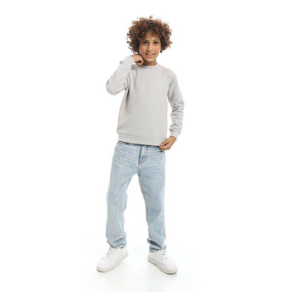 Self_Patterened_Light_Grey_Long_Sleeves_Pullover_Grey