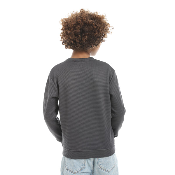 Self_Patterened_Dark_Grey_Long_Sleeves_Pullover_Grey
