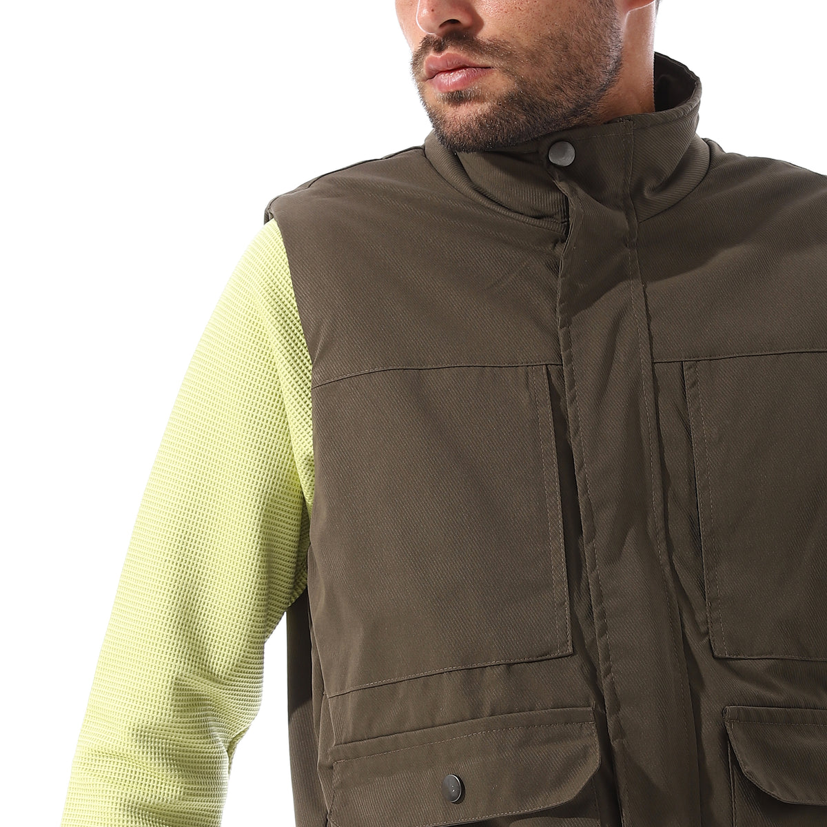 Multiple_front_flap_pockets_Vest_-_Olive